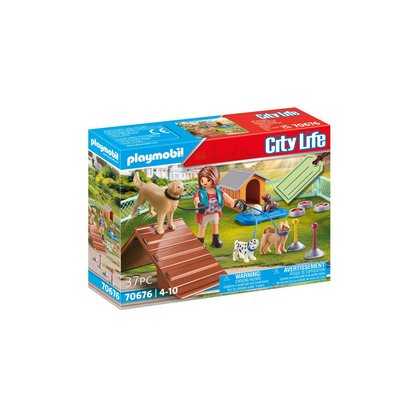 City Life Set cadeau Educatrice et chiens PLAYMOBIL