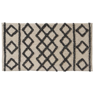 Tapis de bain déco géométrique en coton tufté IZZA GUY LEVASSEUR