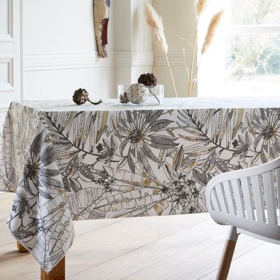 Nappe rectangulaire enduite florale TRADILINGE