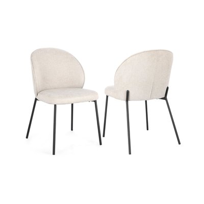 Chaises de salle à manger design en tissu (lot de 2) - NELLY HELLIN, DEPUIS 1862