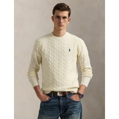 Pull torsadé en laine et cachemire POLO RALPH LAUREN