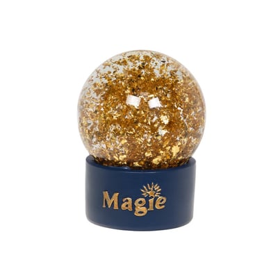 Boule à neige Magie bleu nuit et doré AMADEUS LES PETITS