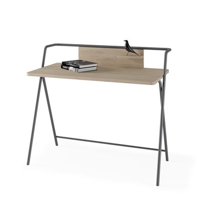 Bureau en mélamine et métal, Klip HERDASA