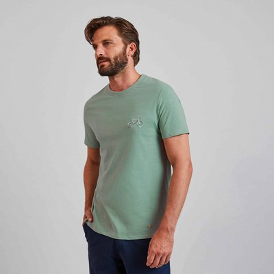 T-shirt col rond coton et coton recyclé ARCY FAGUO