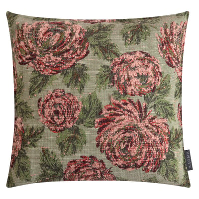 Housse de coussin jacquard floral ROSA MAGMA HEIMTEX
