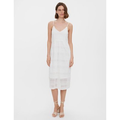 Robe en crochet à fines bretelles VERO MODA