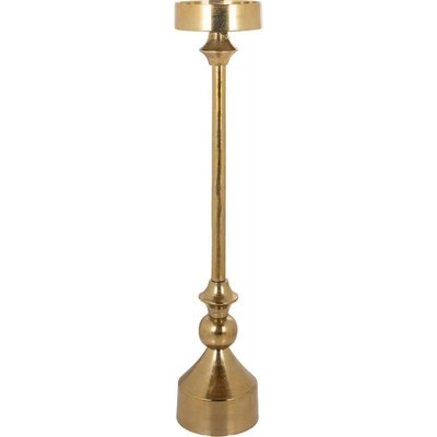 Porte-bougie élégant en aluminium doré RECOLLECTION