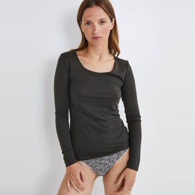 T-shirt manches longues finitions invisibles MONOPRIX