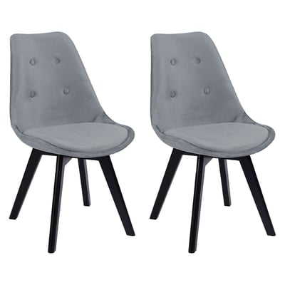 Chaises en velours, lot de 2, NORA HAPPY GARDEN