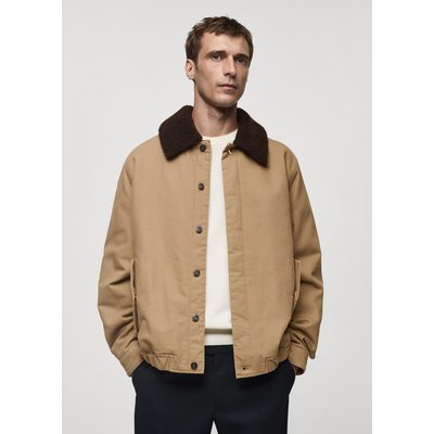 Blouson matelassé col imitation mouton retourné MANGO MAN