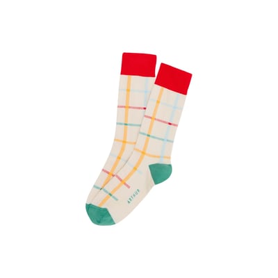 Chaussettes en coton imprimé Cleveland Beige ARTHUR