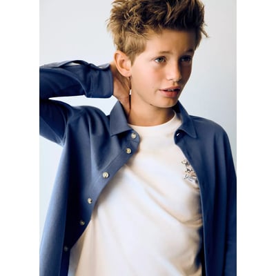 Chemise piqué coton MANGO KIDS