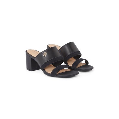 Mules à talon en cuir TOMMY HILFIGER