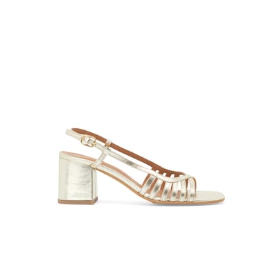 Sandale À Talon en cuir LINE MELLOW YELLOW