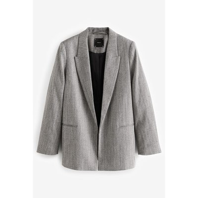 Blazer à motif chevrons avec manches froncées NEXT