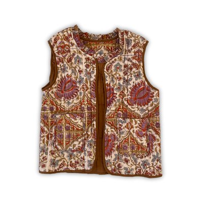 Gilet sans manches matelassé imprimé INDIRA BINDI ATELIER