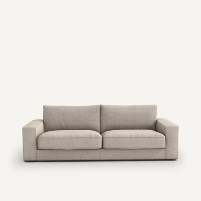 Sofá-cama texturizado, em viscose/linho, Skander AM.PM
