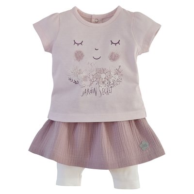 Ensemble jupe legging rose SUCRE D'ORGE