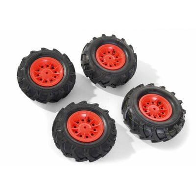 Lot de roues Jantes rouge pour rollyFarmtrac Premium ROLLY TOYS