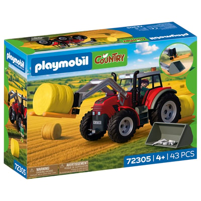 Tracteur fourche à paille PLAYMOBIL