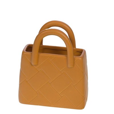 Vase sac déco ocre AMADEUS