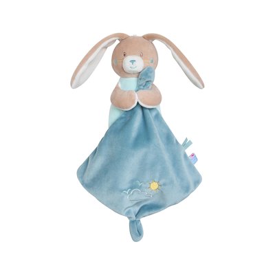 Doudou mouchoir xl lapin velours doux SUCRE D'ORGE