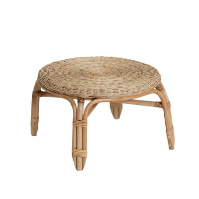 Table basse en rotin ronde  NOHAN MADE IN MEUBLES 