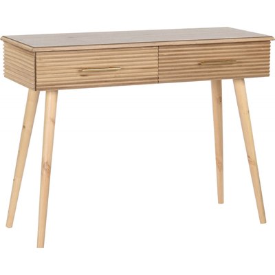 Console en bois, détails dorés, Scandi olivia RECOLLECTION