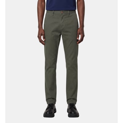 Pantalon chino droit en coton stretch GALERIES LAFAYETTE