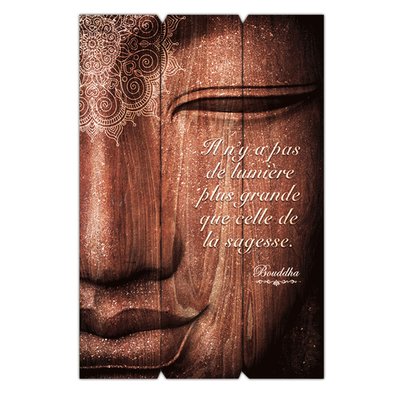 Cadre Bouddha - 40 x 60 cm - La sagesse TOILINUX