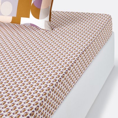 Drap-housse 30% coton recyclé bonnet 25 cm, Tivoli LA REDOUTE INTERIEURS