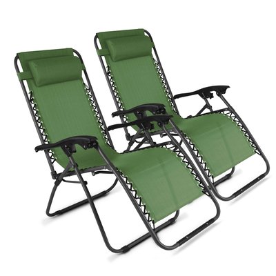 Lot de 2 fauteuils d'extérieur relax, MONACO OVIALA