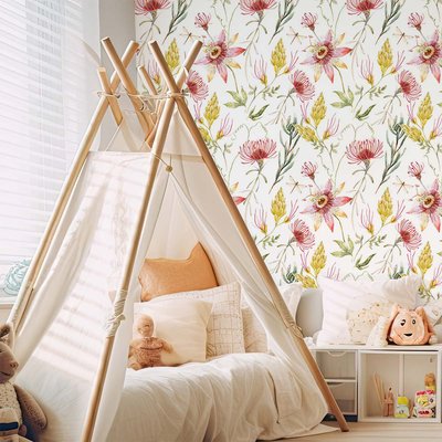 Papier peint fleurs floralie HEXOA