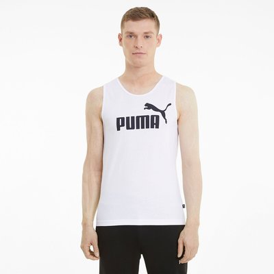 Top sem mangas, gola redonda, puro algodão PUMA