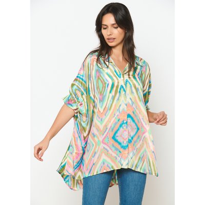 Chemise extra large à imprimé ethnique LOLALIZA