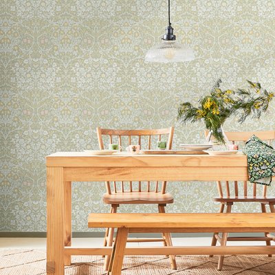 Papier peint Fleurs de prunellier un matin de printemps WILLIAM MORRIS AT HOME