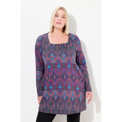 T-shirt long à motif, coupe évasée ULLA POPKEN
