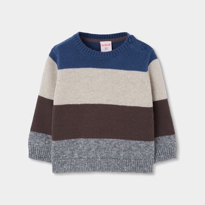 Pull garçon à rayures BOBOLI