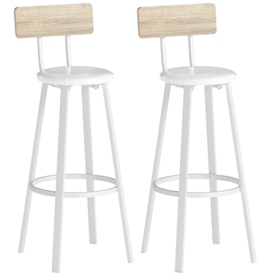 Tabouret de bar Panneau de particules Bois HOMCOM
