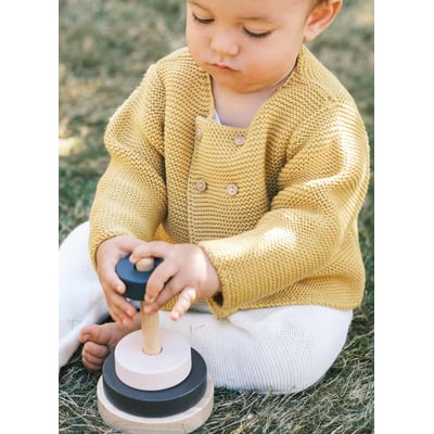 Cardigan 4 Boutons Coton Bio LA MANUFACTURE DE LAYETTE