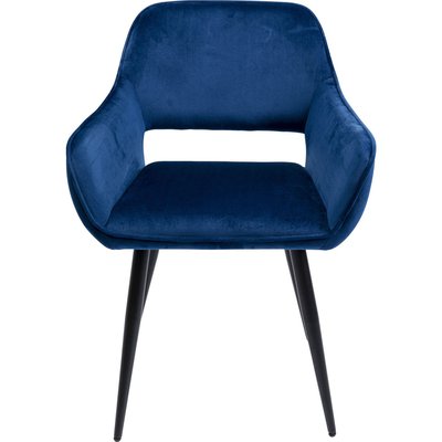 Chaise avec accoudoirs en velours, SAN FRANCISCO KARE DESIGN