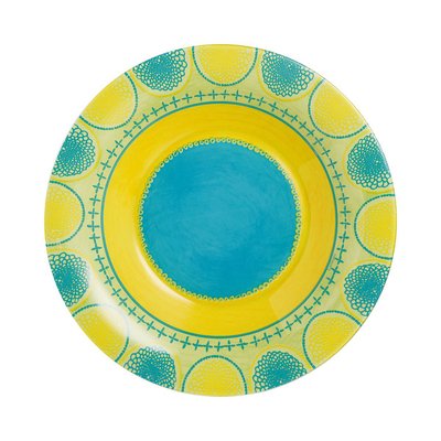 Assiette creuse turquoise 22cm Propriano - Luminarc - Verre opale extra résistant LUMINARC