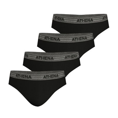 Lot de 4 slips basic coton ATHENA