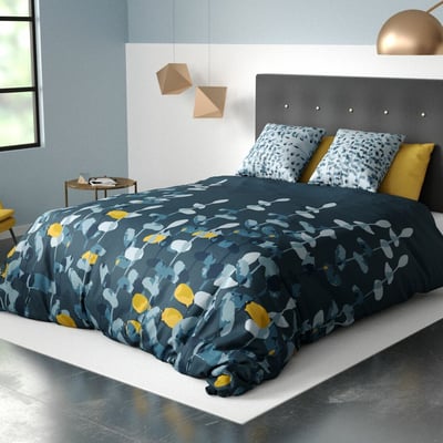Parure housse de couette coton, Lunaria C DESIGN HOME TEXTILE