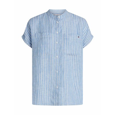 Linnen blouse met korte mouwen TOMMY HILFIGER