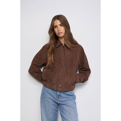 BOMBER EN CUIR SALSA JEANS