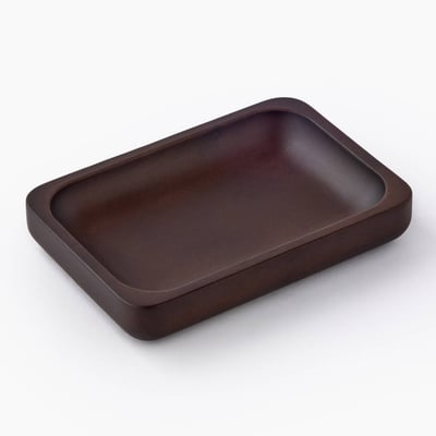 Porte savon,6,7x6,7x8,2cm, en bois d'acacia MONOPRIX