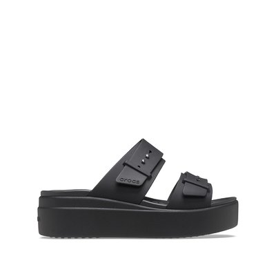 Brooklyn Buckle Wedge Mules CROCS