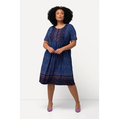 Robe en jersey à col rond et manches courtes ULLA POPKEN