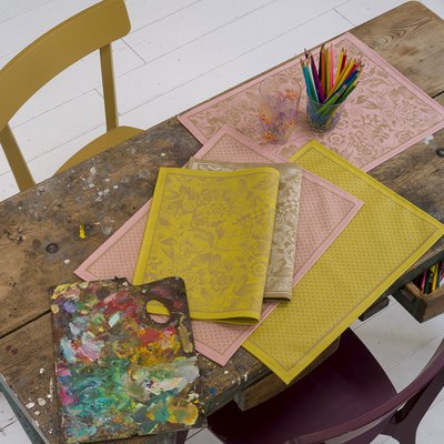 Set de table enduit en Coton, OSMOSE TRESSAGE LE JACQUARD FRANCAIS